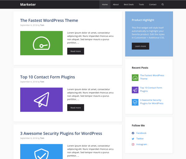 30 Thirty Dollar Website Demo Samples